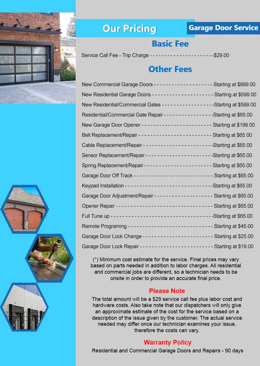 Capitol Garage Door Service Berlin, NJ 856-344-3075 - pricelist4